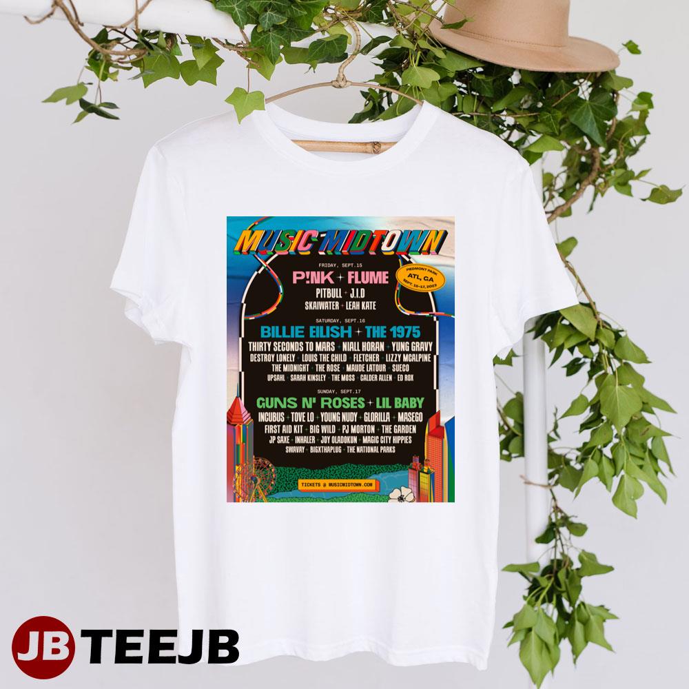 Music Midtown 2023 Billie Eilish The 1975 Guns N’ Roses Lil Baby Unisex T-Shirt