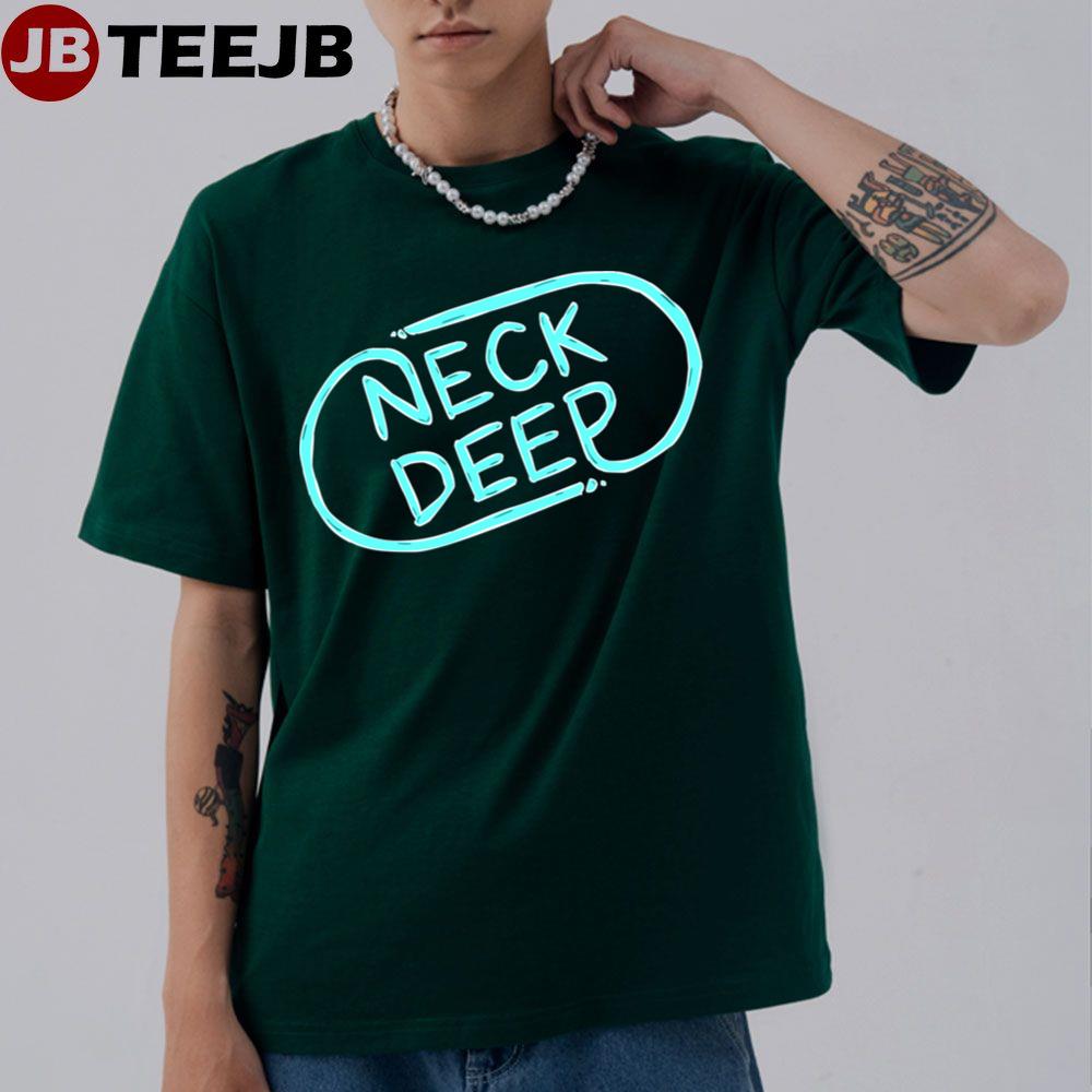 Neck Deep Blue Neon Ice Unisex T-Shirt