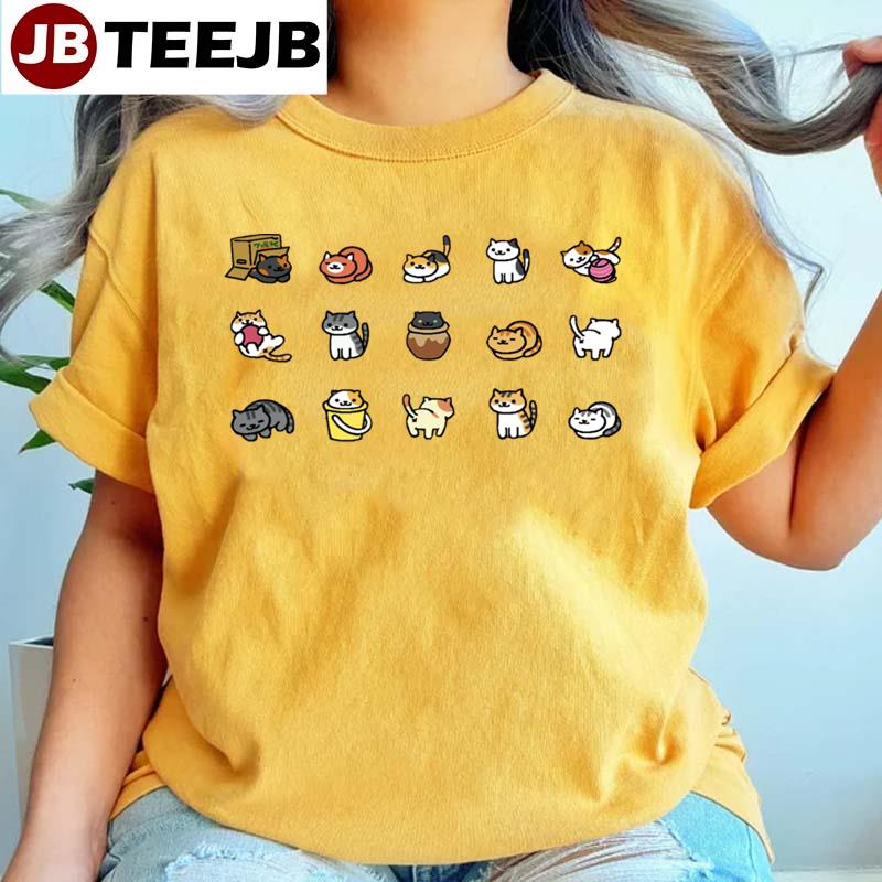 Neko Atsume Cat Art Unisex T-Shirt