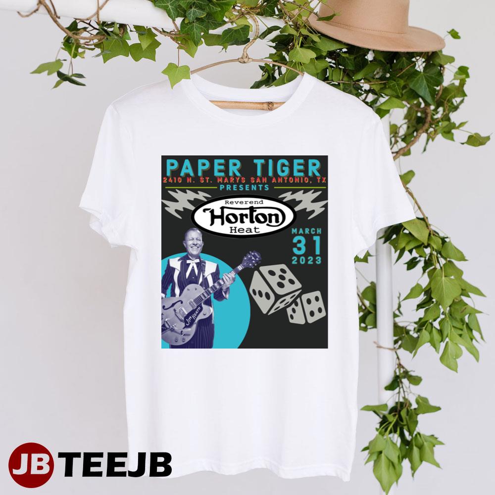 Paper Tiger Reverend Horton Heat Tour 2023 Unisex T-Shirt