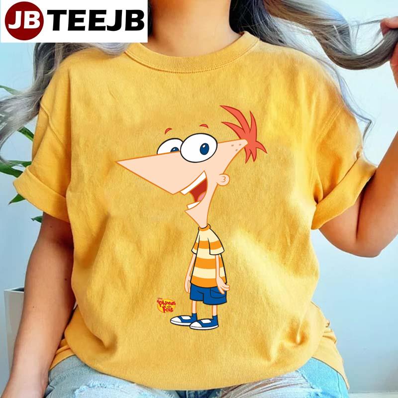 Phineas And Ferb Phineas Smiling Disney Unisex T-Shirt