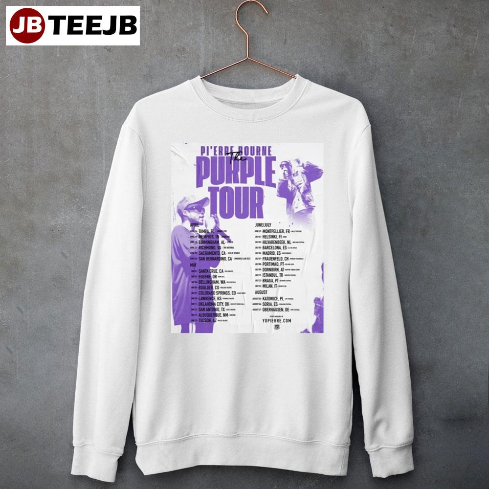 Pi’erre Bourne The Purple Tour Dates Unisex T-Shirt