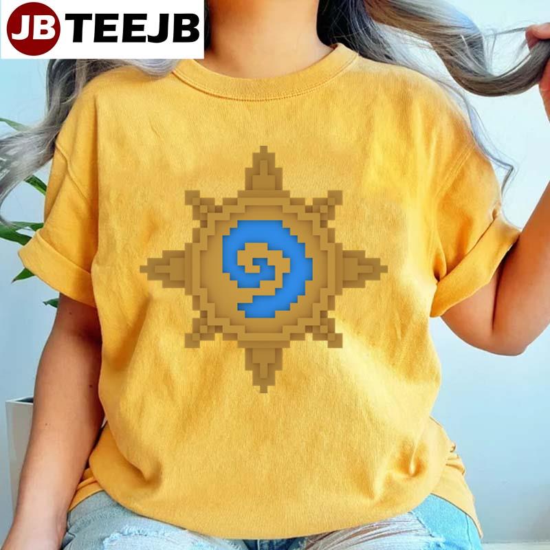 Pixelated Hearthstone Logo Unisex T-Shirt