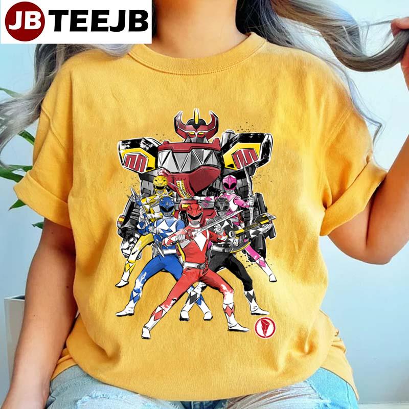 Power Rangers Sumi E Unisex T-Shirt