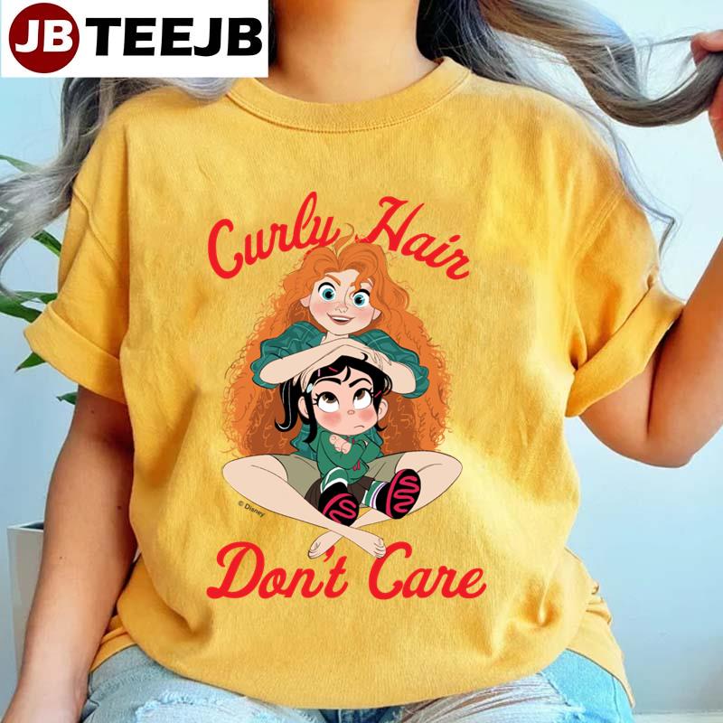 Ralph Breaks The Internet Merida Curly Hair Don’t Care Unisex T-Shirt