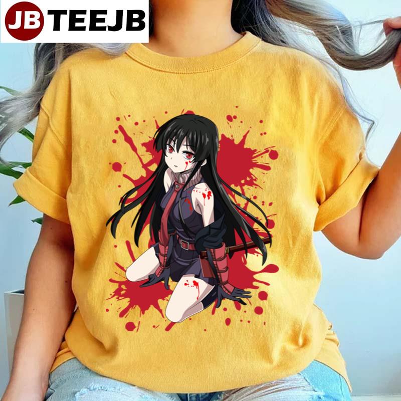 Red Art Akame Ga Kill Anime Style Unisex T-Shirt