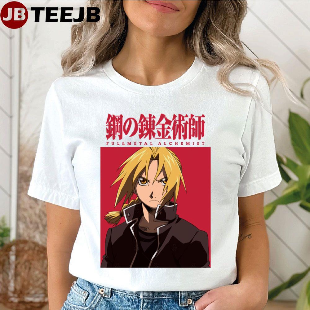 Red Art Edward Elric Fullmetal Alchemist Unisex T-Shirt