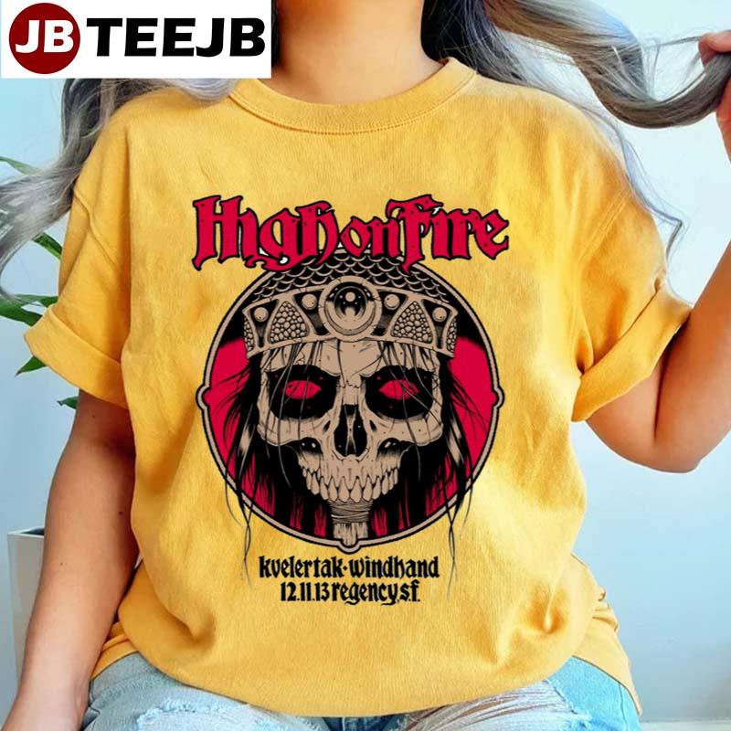 Red Art Kvelertak High On Fire Unisex T-Shirt