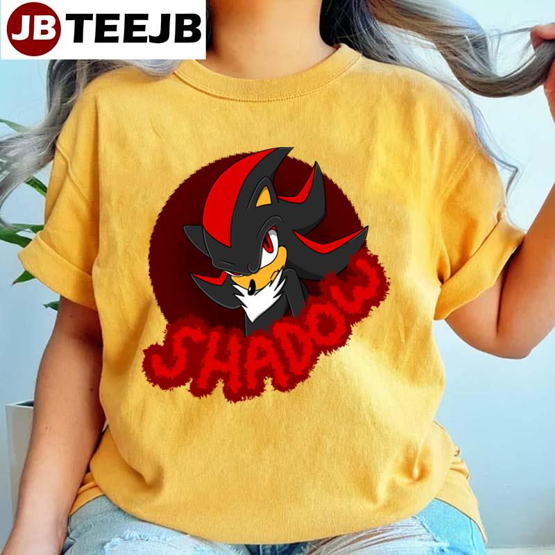 Red Black Art Shadow Sonic Unisex T-Shirt