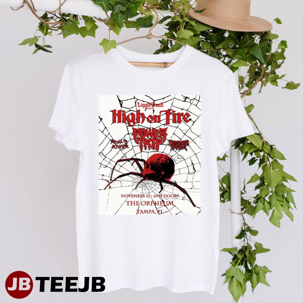 Red Spiderhigh On Fire Unisex T-Shirt