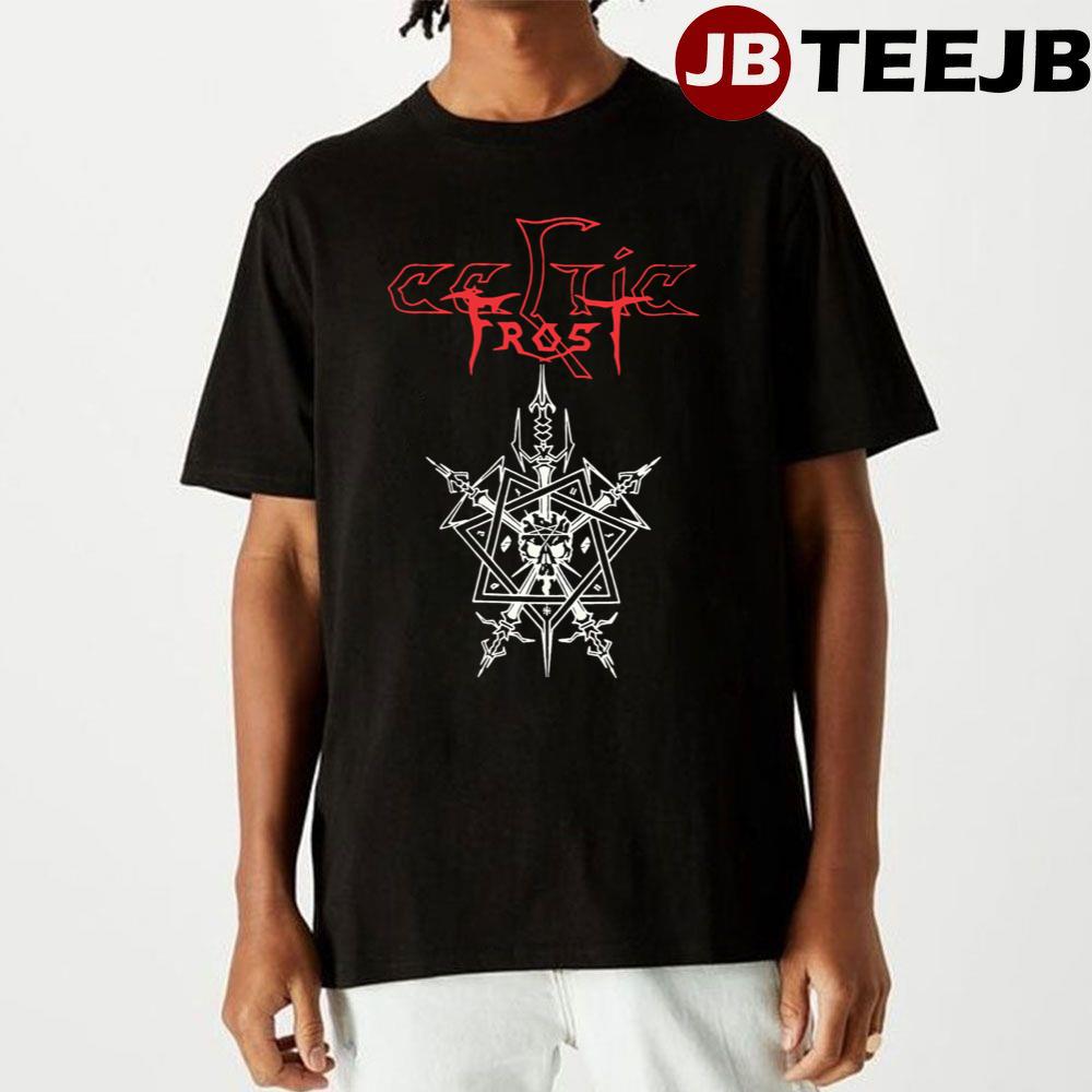 Red Text Celtic Frost Logo Unisex T-Shirt