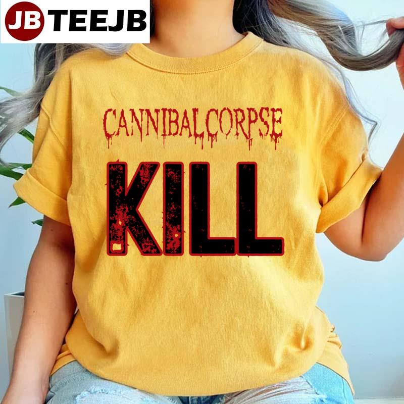 Red Text Kill Cannibal Corpse Logo Unisex T-Shirt