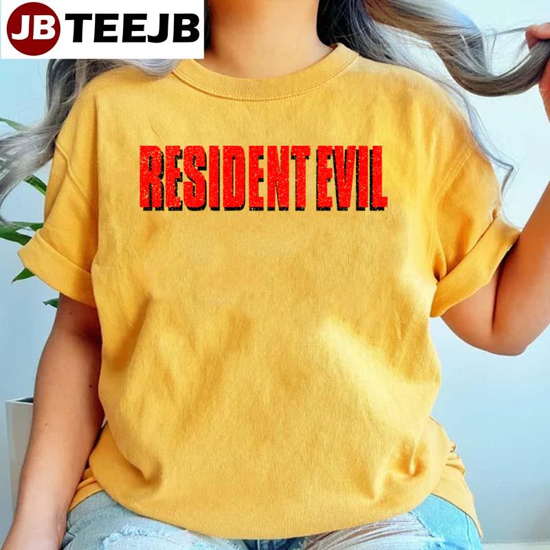 Red Text Resident Evil Logo Unisex T-Shirt