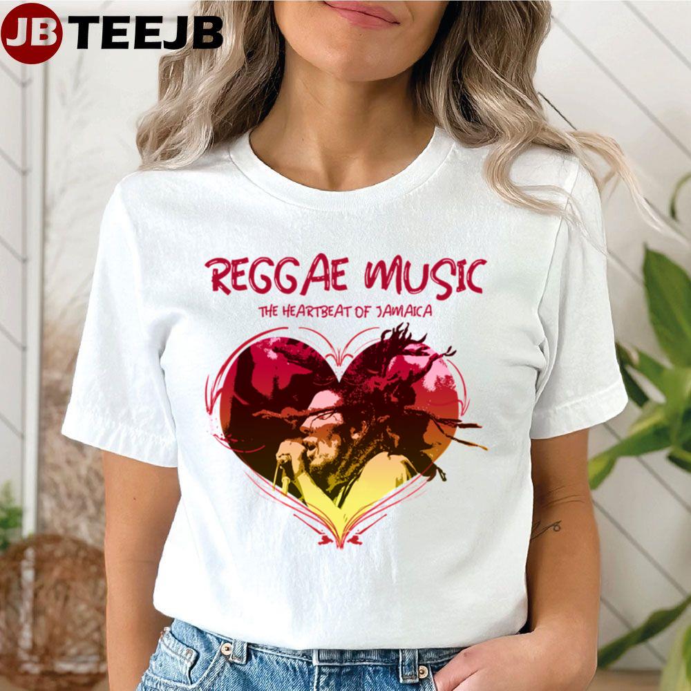 Reggae Music The Heartbeat Of Jamaica Unisex T-Shirt