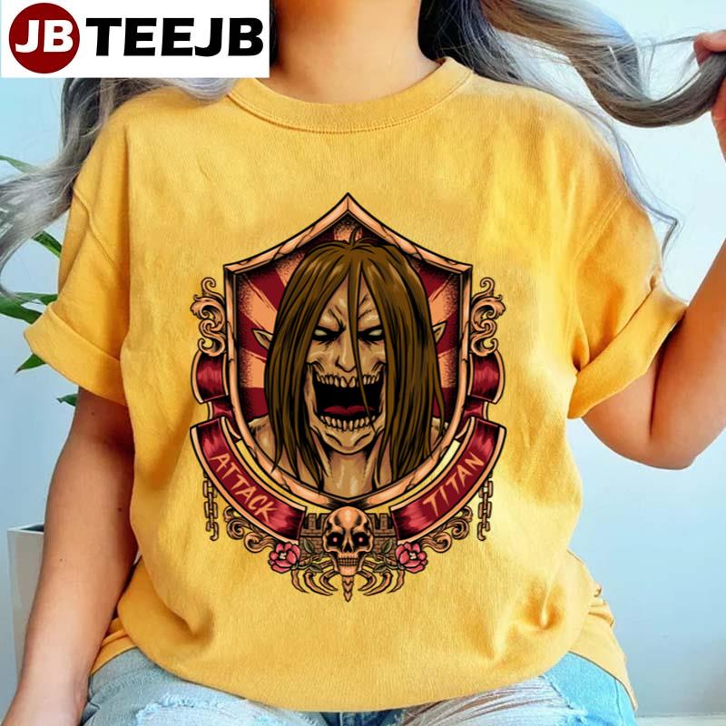 Retro Art Badge Attack On Titan Unisex T-Shirt