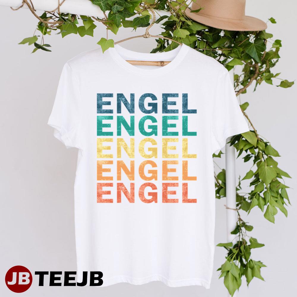 Retro Art Color Engel Logo Unisex T-Shirt