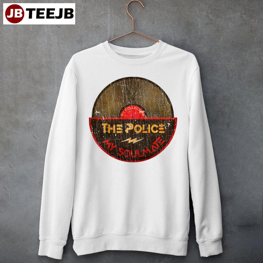 Retro Art Cricle The Police Logo Unisex T-Shirt