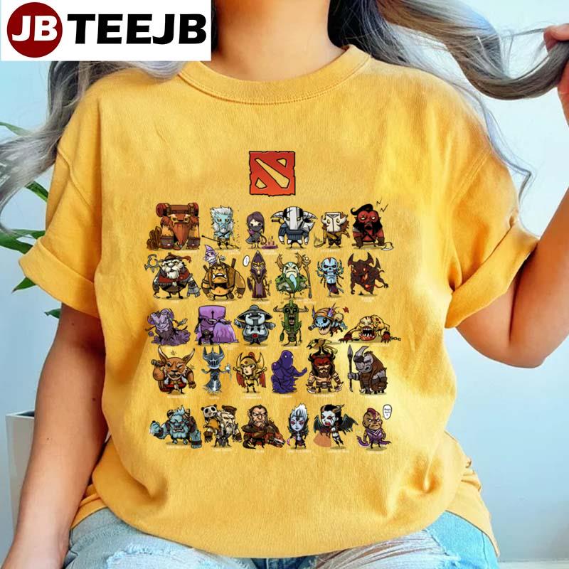 Retro Art Heroes Dota 2 Unisex T-Shirt