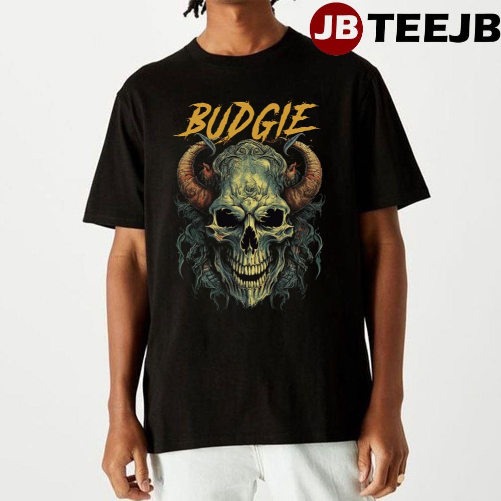 Retro Art Skull Budgie Unisex T-Shirt