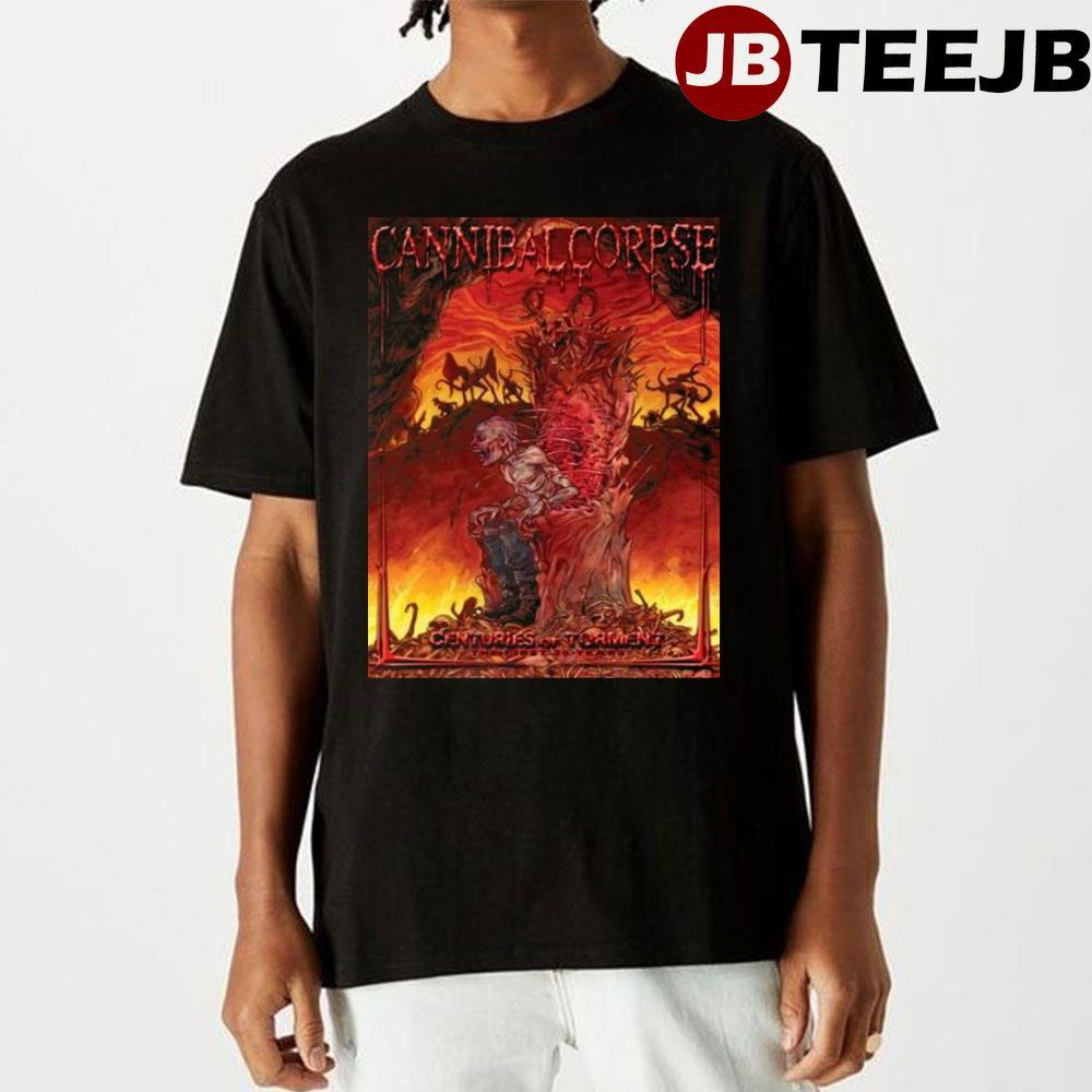 Retro Art Top Band Skull Fire Cannibal Corpse Unisex T-Shirt