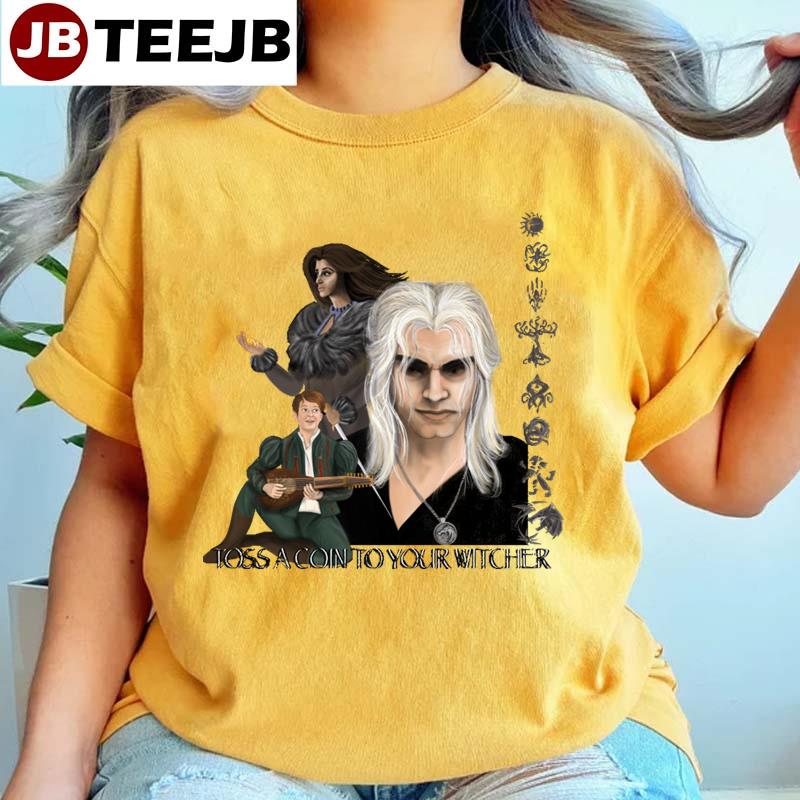 Retro Art Toss A Coin To Your The Witcher Unisex T-Shirt