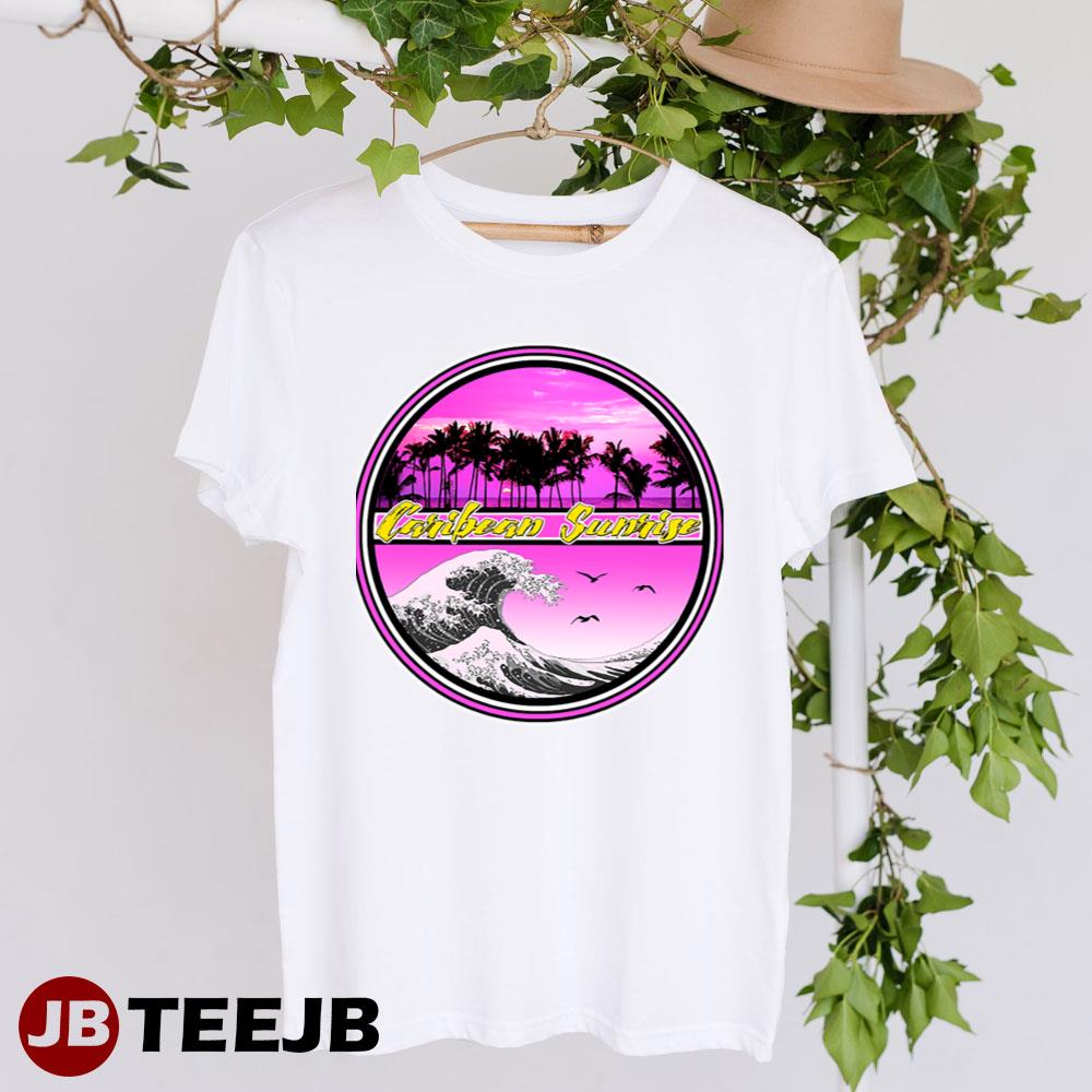 Retro Caribean Sunrise Unisex T-Shirt