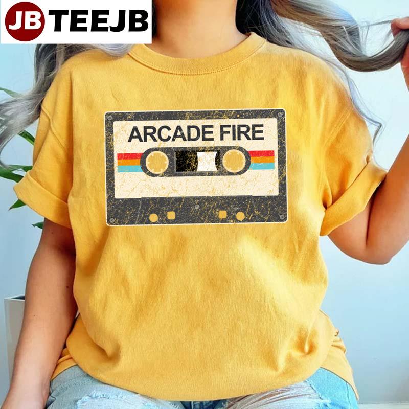 Retro Cassette Tape Arcade Fire Unisex T-Shirt