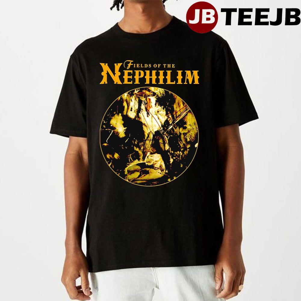 Retro Circle Music Band Fields Of The Nephilim Unisex T-Shirt