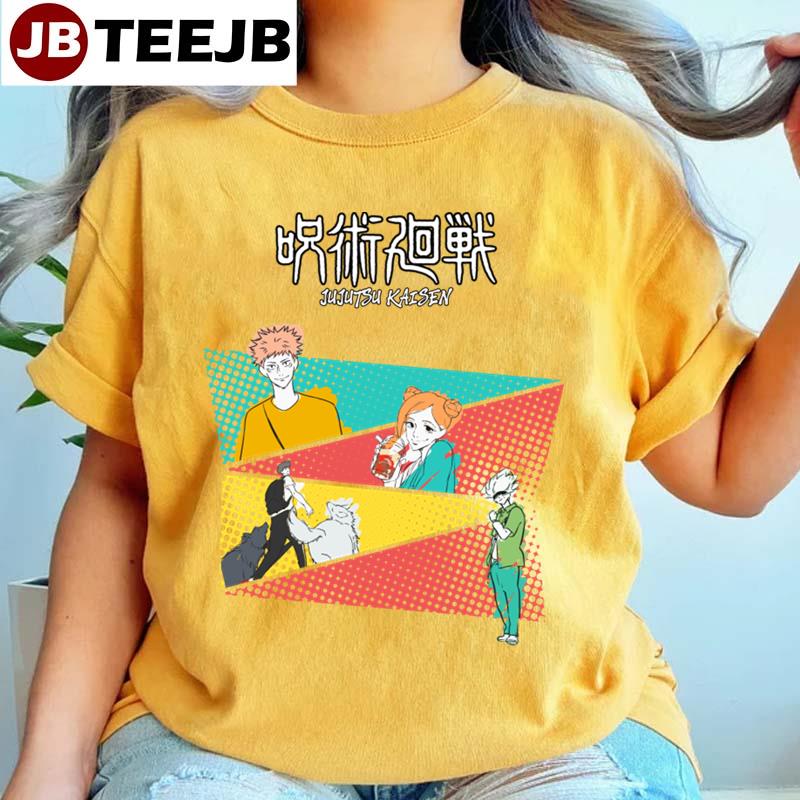 Retro Color Cast Jujutsu Kaisen Unisex T-Shirt