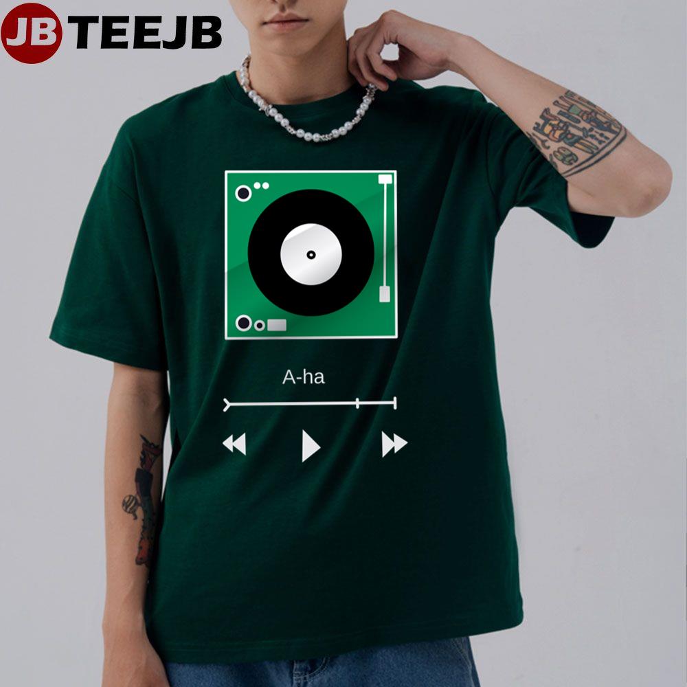 Retro Music Disc Aha Unisex T-Shirt