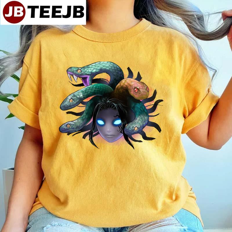 Retro Style Medusa Dota 2 Anime Unisex T-Shirt