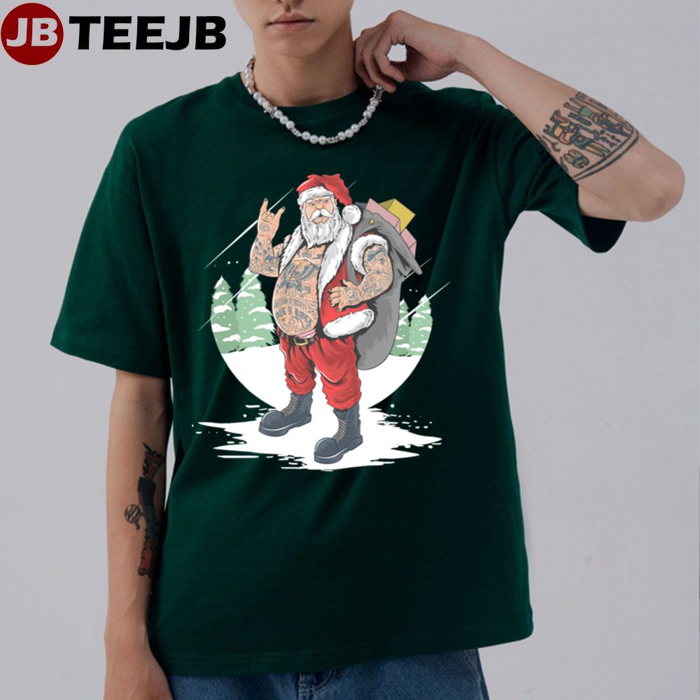 Santa Claus Rocker Unisex T-Shirt