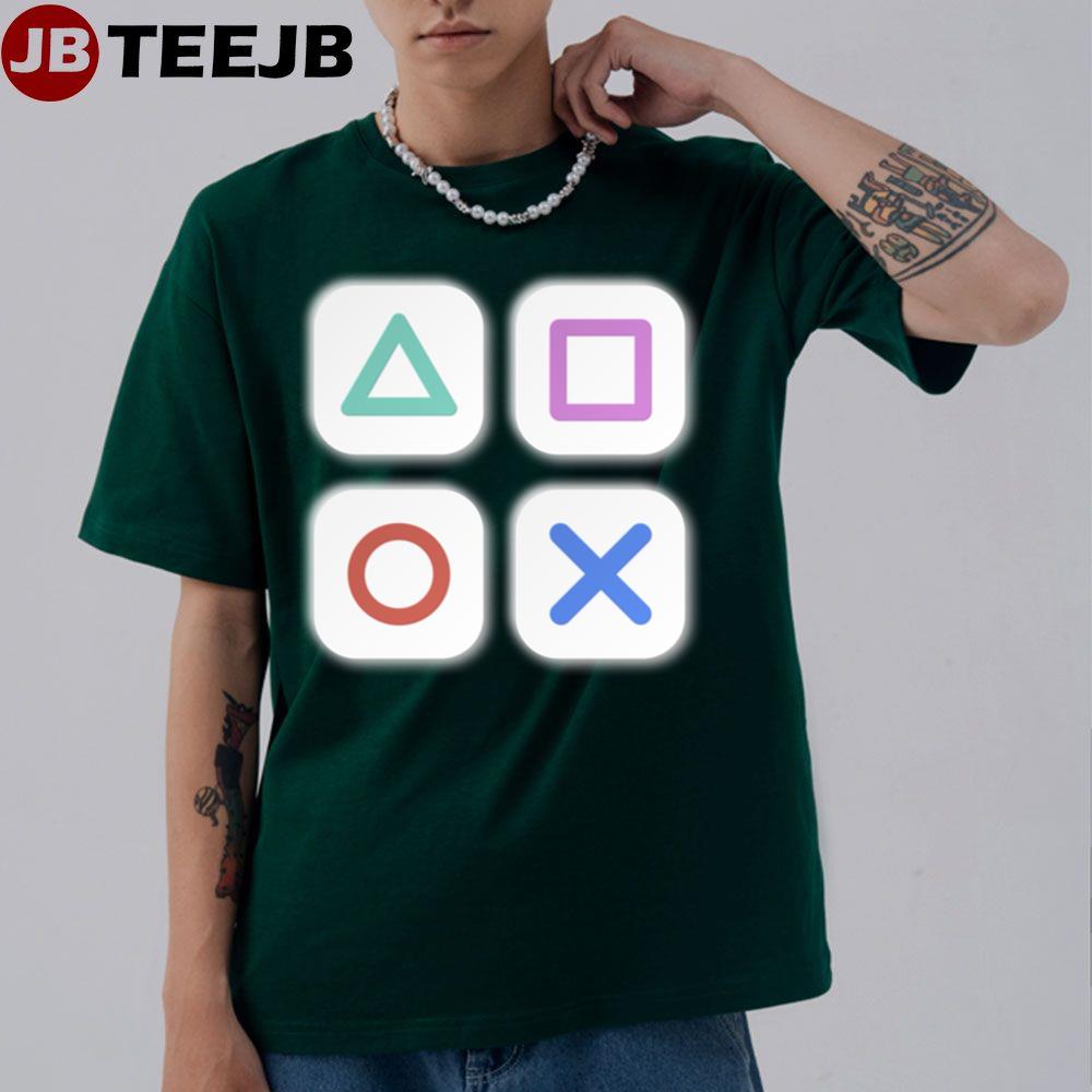 Simple Playstation Game Button Unisex T-Shirt