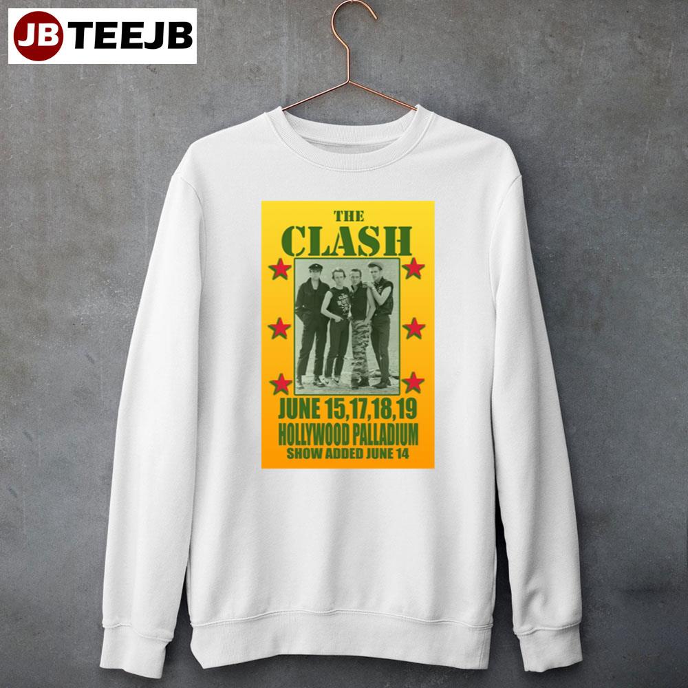 Style Vintage The Clash Hollywood Palladium Unisex T-Shirt