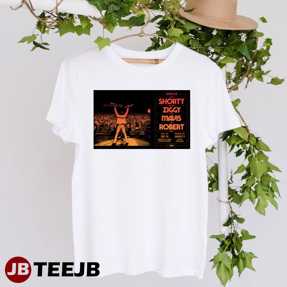 Summer Tour 2023 Shorty Ziggy Marleymavis Robert July August Unisex T-Shirt