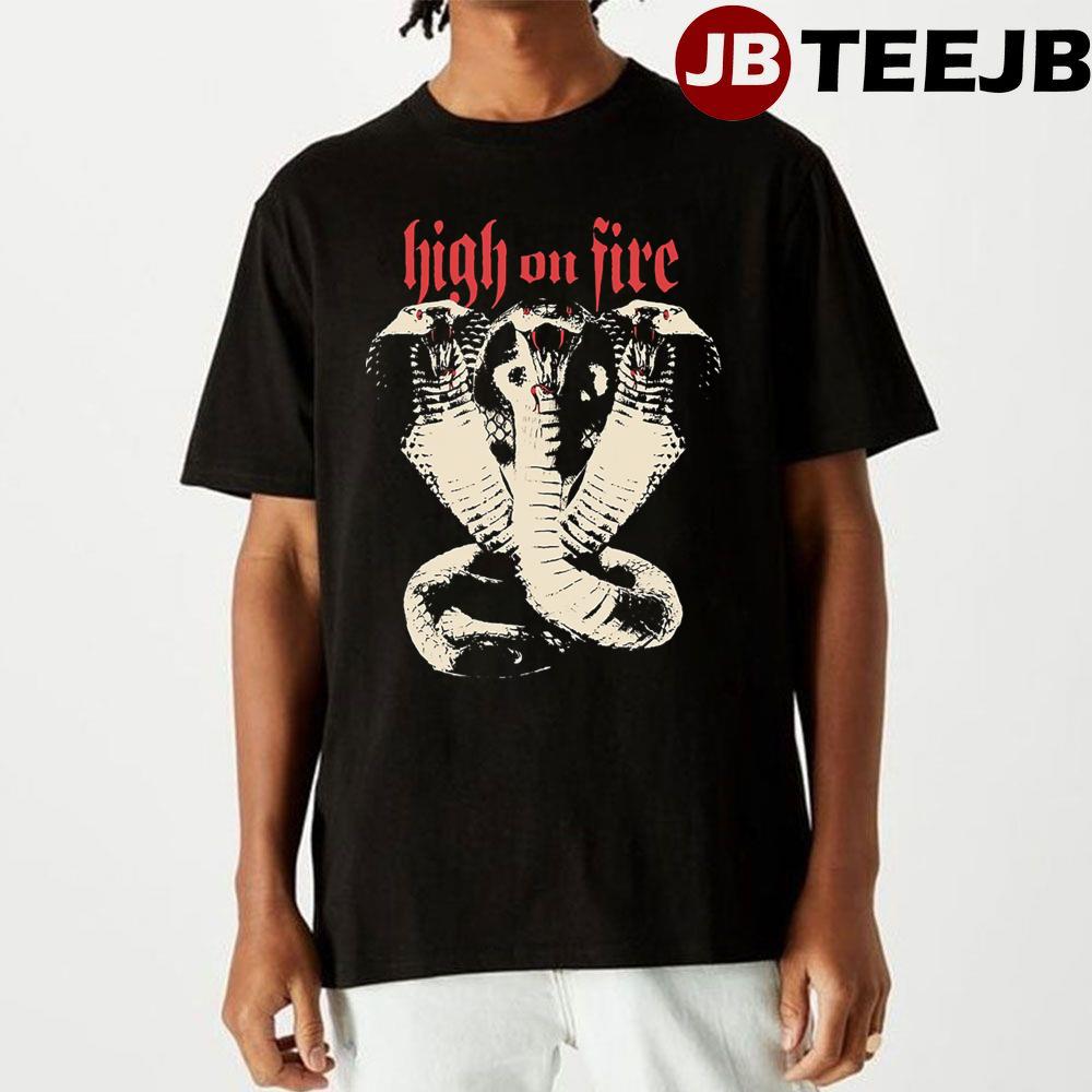 Three Snakes High On Fire Unisex T-Shirt