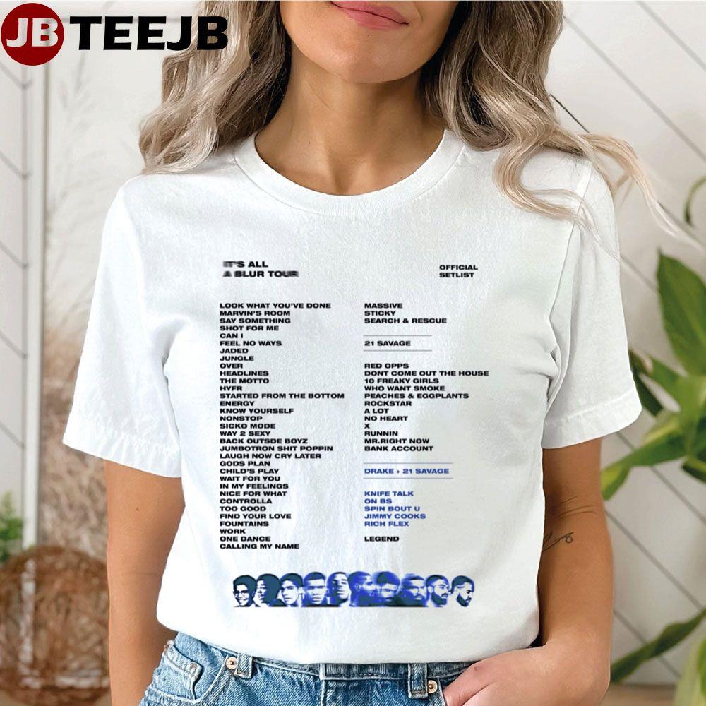 2023 Drake It’s All A Blue Tour Unisex T-Shirt
