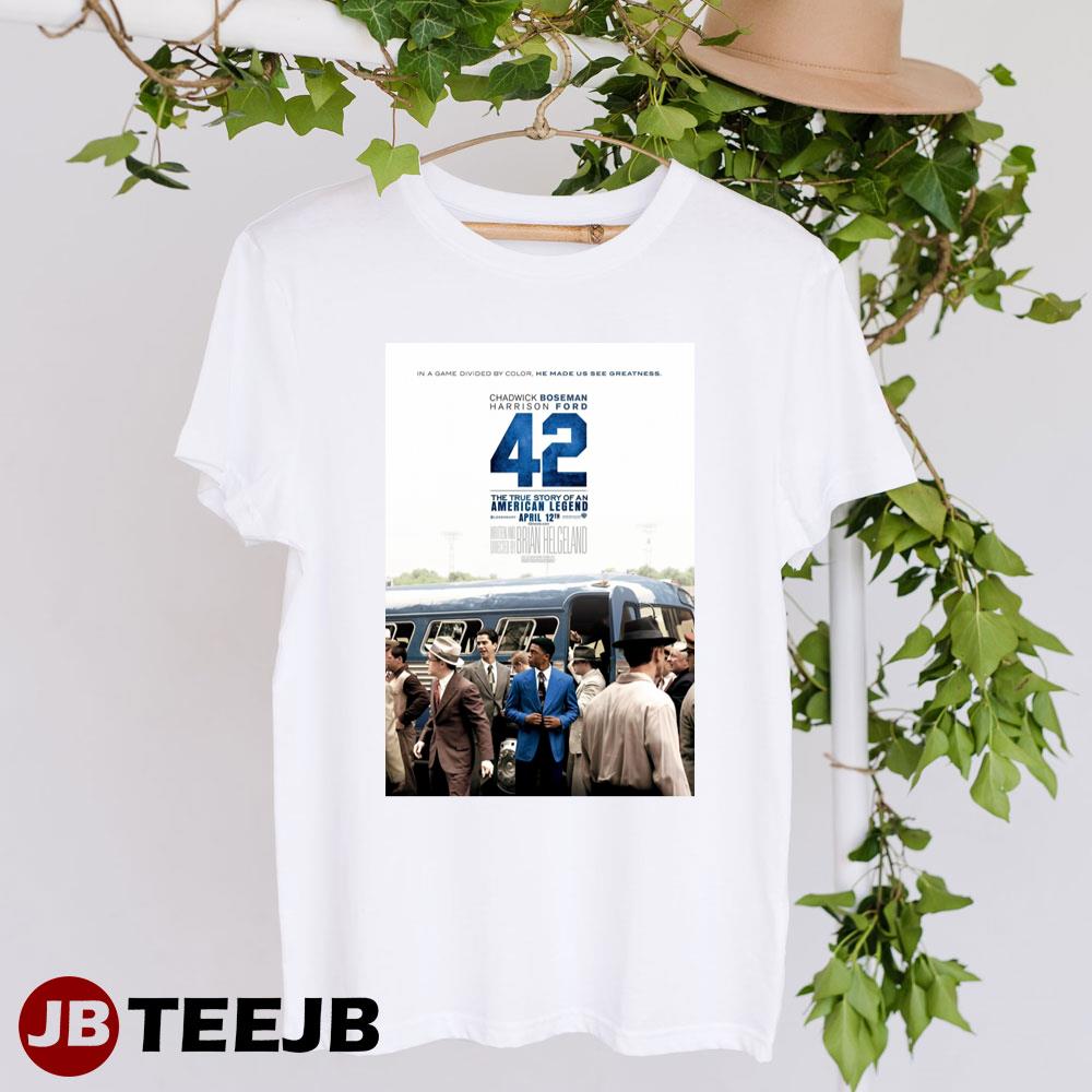 42 Chadwick Boseman Jackie Robinson Art Unisex T-Shirt