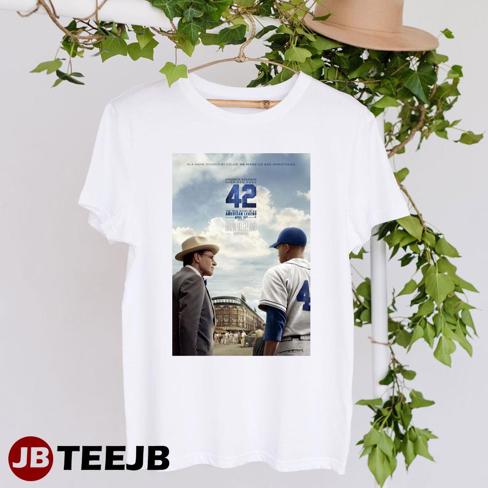 42 Chadwick Boseman Jackie Robinson Movie Unisex T-Shirt