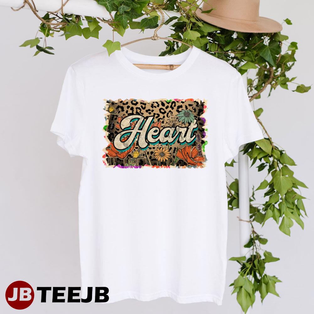 Beautiful Flowers Heart Unisex T-Shirt