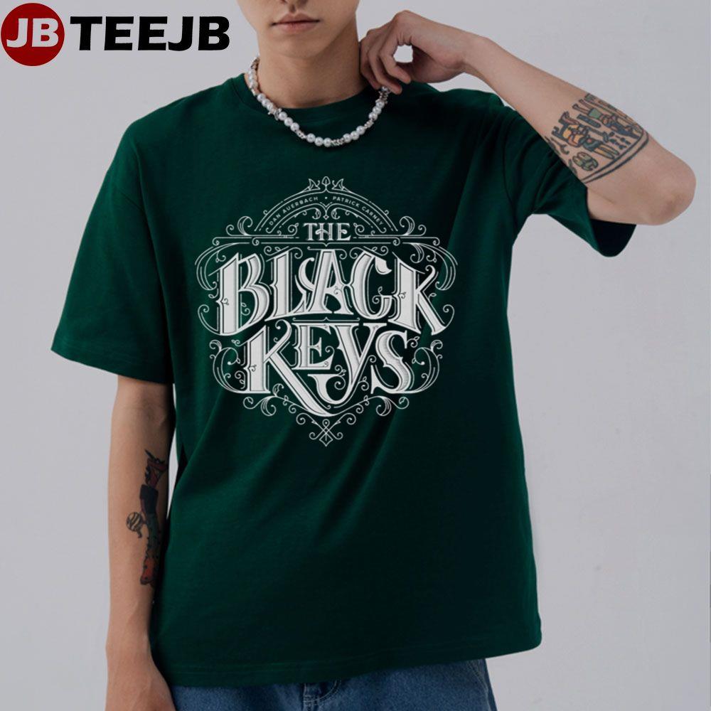 Black Keys Reverse White Unisex T-Shirt