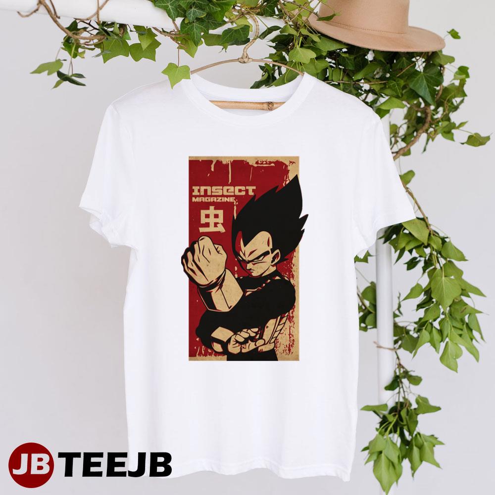 Black Red Art Insect Session Vegeta Dragon Ball Unisex T-Shirt