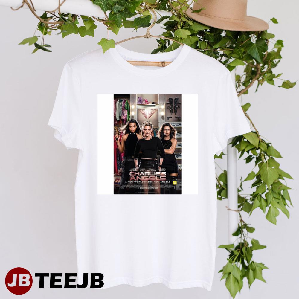 Charlies Angels Kristen Stewart Naomi Scott Ella Balinska Art Unisex T-Shirt