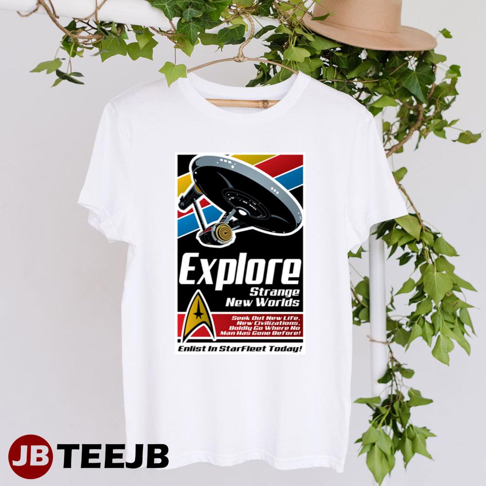 Explore New Worlds Star Trek Unisex T-Shirt