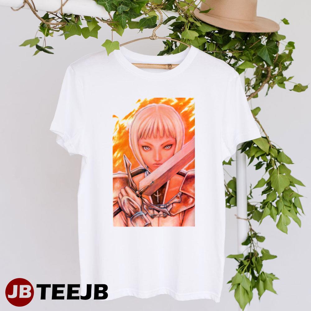 Fire Art Clare Anime Claymore Unisex T-Shirt