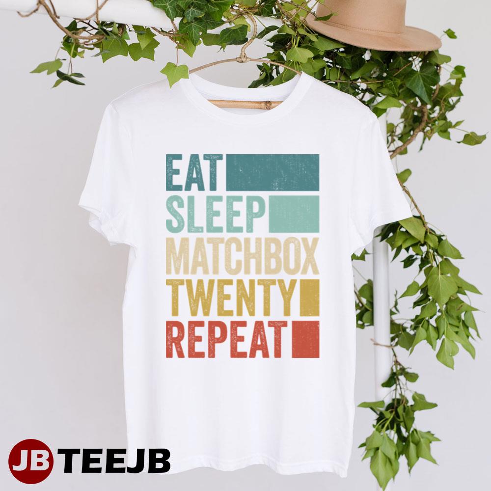 Funny Eat Sleep Matchbox Name Repeat Retro Vintage Unisex T-Shirt