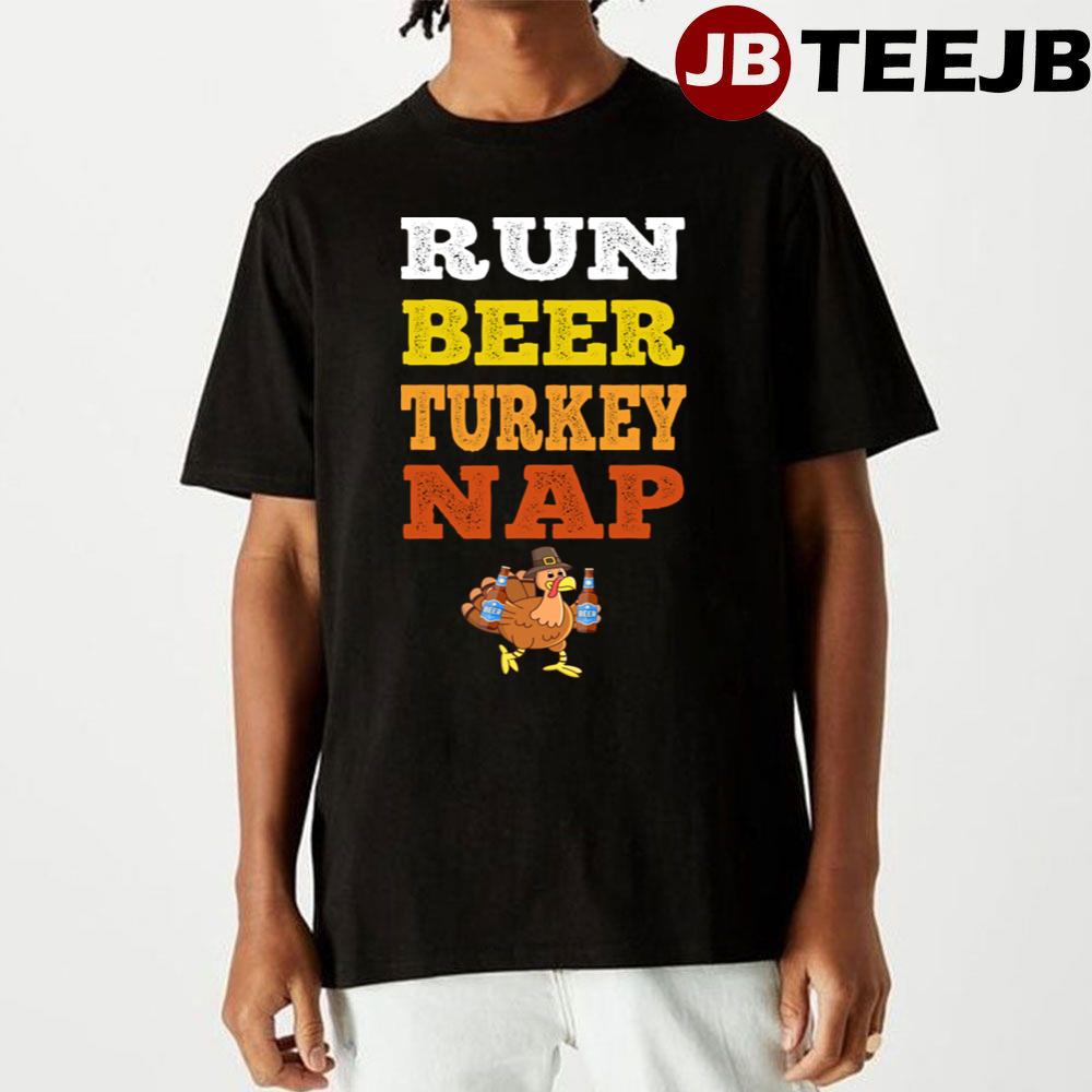 Funny Run Beer Turkey Unisex T-Shirt