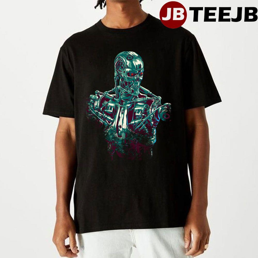 Green Skull Terminator 2 Judgment Day Unisex T-Shirt