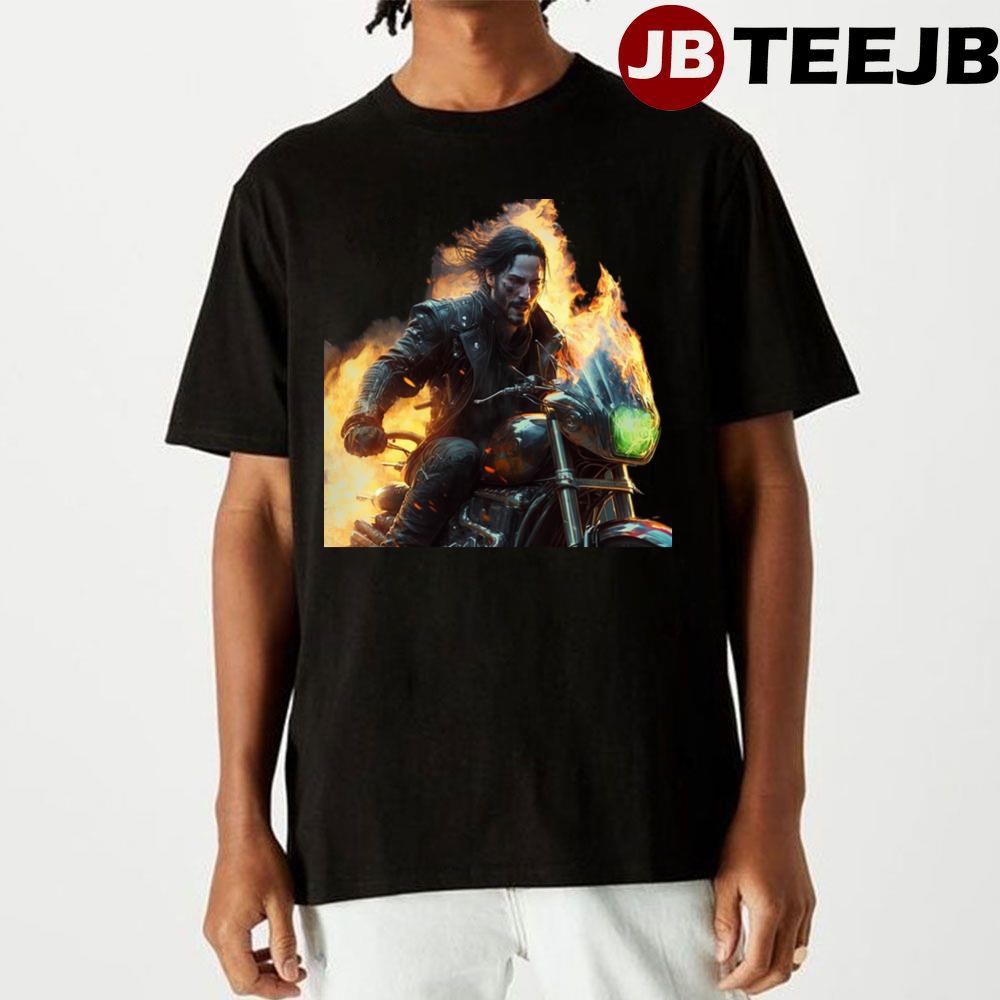 John Wick As Ghost Rider Unisex T-Shirt