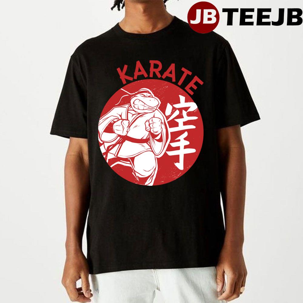 Karate Turtle Cool Japanese Kanji Turtle Unisex T-Shirt